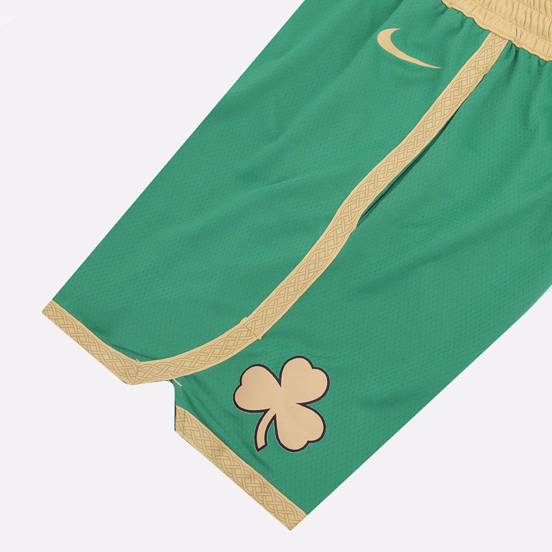 мужские зеленые шорты Nike Celtics City Edition NBA Swingman Shorts BV5862-312 - цена, описание, фото 3